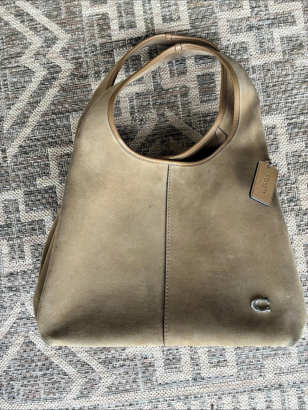 Coach Suede large Lana Bag in tan